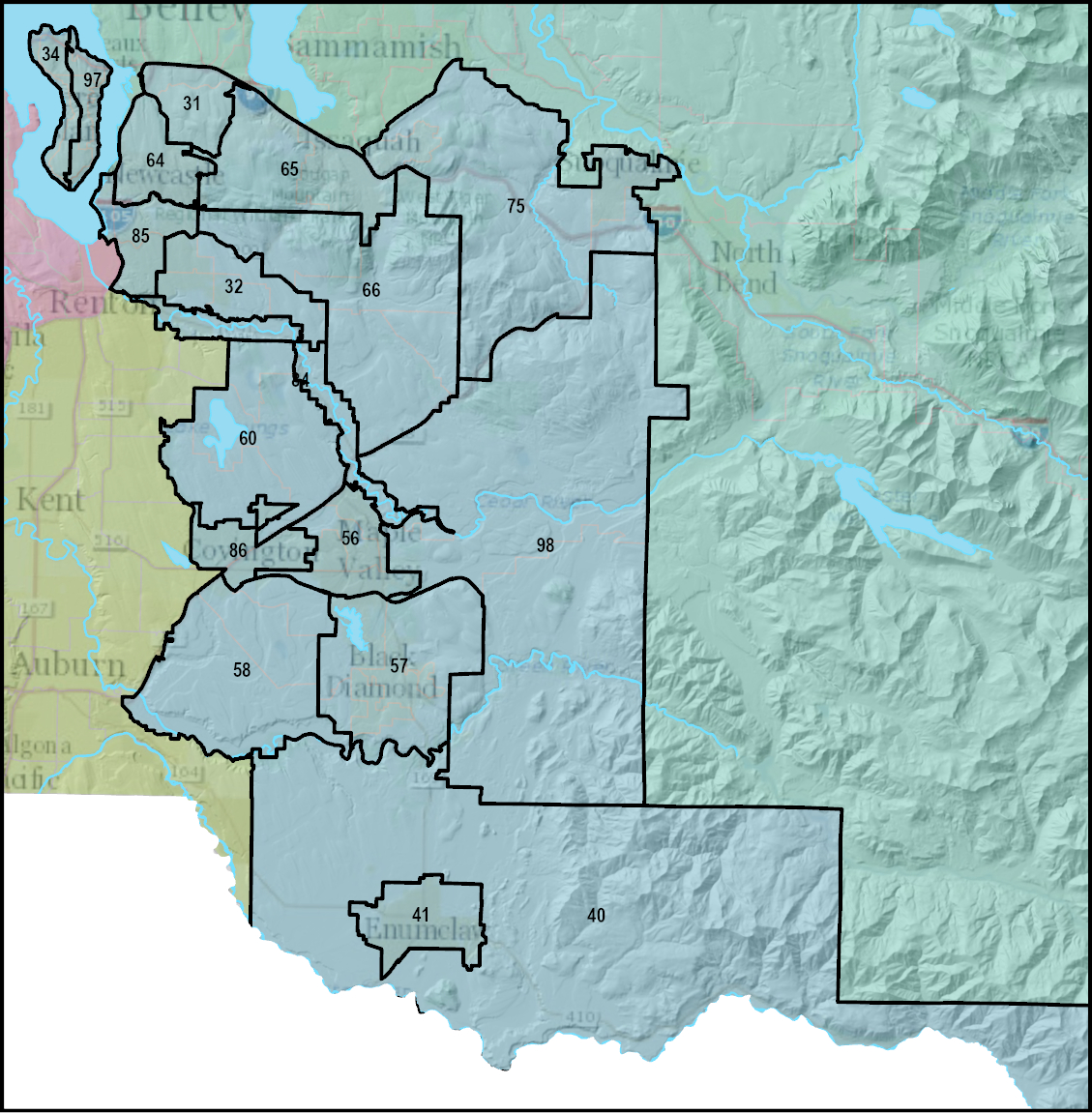 Image map of SE district